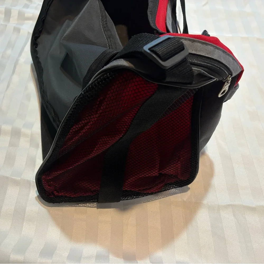 Gemline Carry-On Bag With Upside Down Glittered American Flag (Good Condition)
